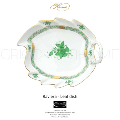 Herend - Apponyi Green - Leaf - Authorized Reseller