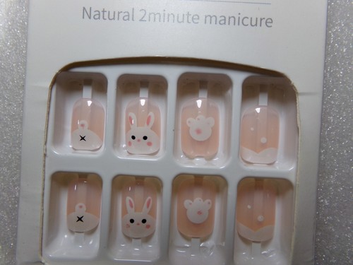 Hazlo tú mismo uñas conejo pegamento en corto brillante, primavera de Pascua - Imagen 2 de 4