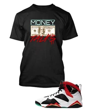 Men Money Talks Graphic Sneaker Tee Shirt Match J7 GC “Chile Red Big & Tall SM T