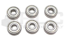LOT OF 6 NEW 608Z BALL BEARING 13/16"OD 5/16"ID