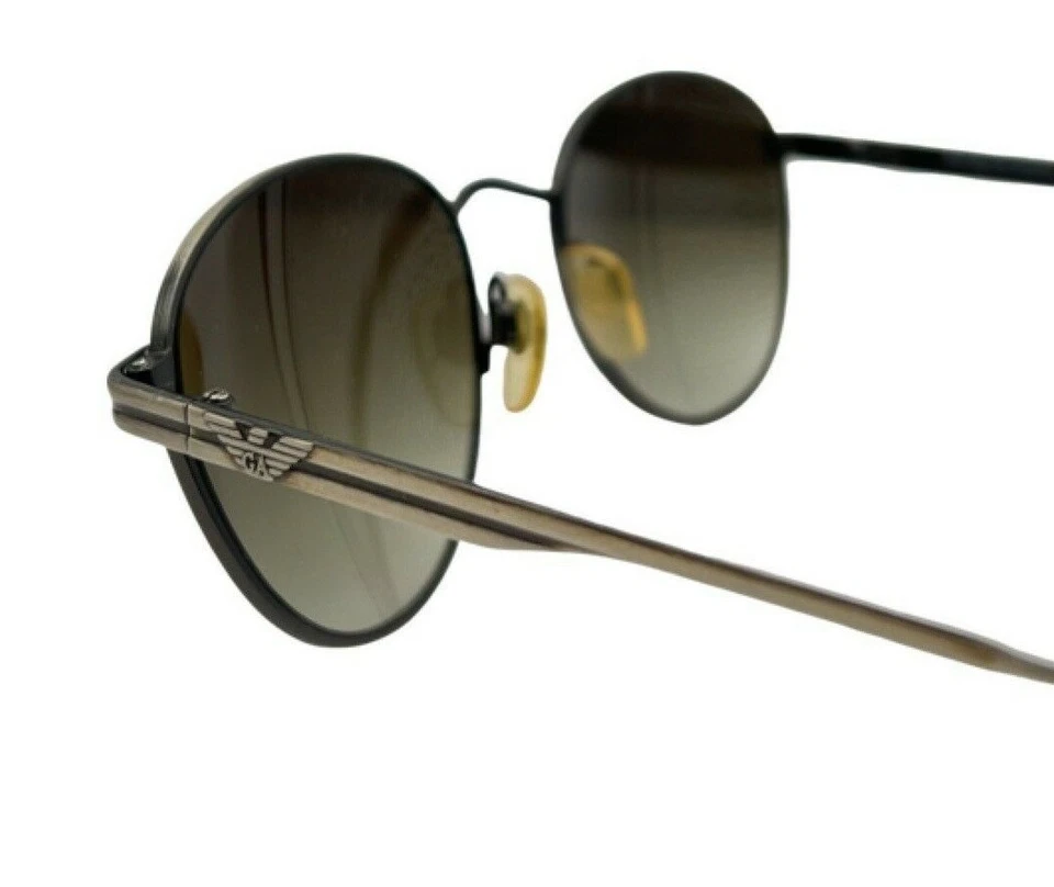 Gafas de sol vintage Emporio Armani 046 949 marrón gris ovaladas Italia con lentes nuevas Foto 4 de 4