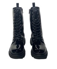 SCARPE ANFIBIO STIVALI DONNA GUARDIANI AGW359401 PELLE NERO ORIGINALE AI