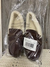Comfortable Men's Sherpa Lined Slippers Size Large Brand New