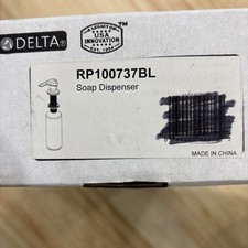 Brand New Delta RP100737BL Black Deck Mount Metal Soap Dispenser Matte Black