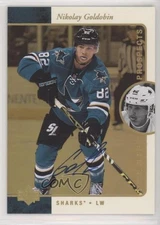 2015-16 SP Authentic 1995-96 Retro Gold Nikolay Goldobin #R54 Rookie Auto RC