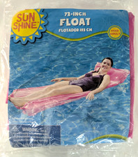 Sun Shine 72" Pool Float Lounger Pink New Factory Sealed