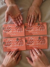 4 Bible Verse Mini Scripture Inspirational Christian Gifts Encouragement Cards.