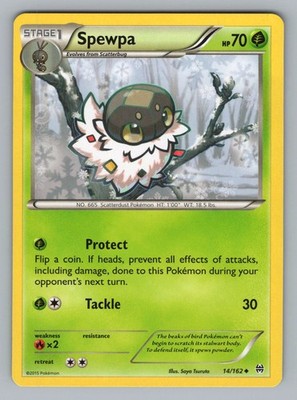 SPEWPA 14/162 UC BREAKTHROUGH POKEMON NM BKT 2015