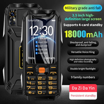 Q9 GSM 2G Netzwerk VIER SIM Karten Handy 3,5 Zoll HD Display großer Akku