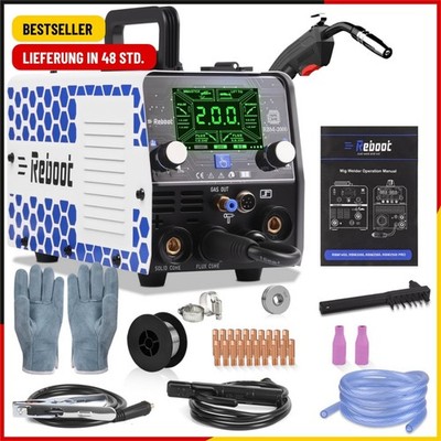 Reboot 200A 5-in-1 Synergic MIG/MAG Schweißgerät Aluminium-Upgrade (Spool-Gun)  