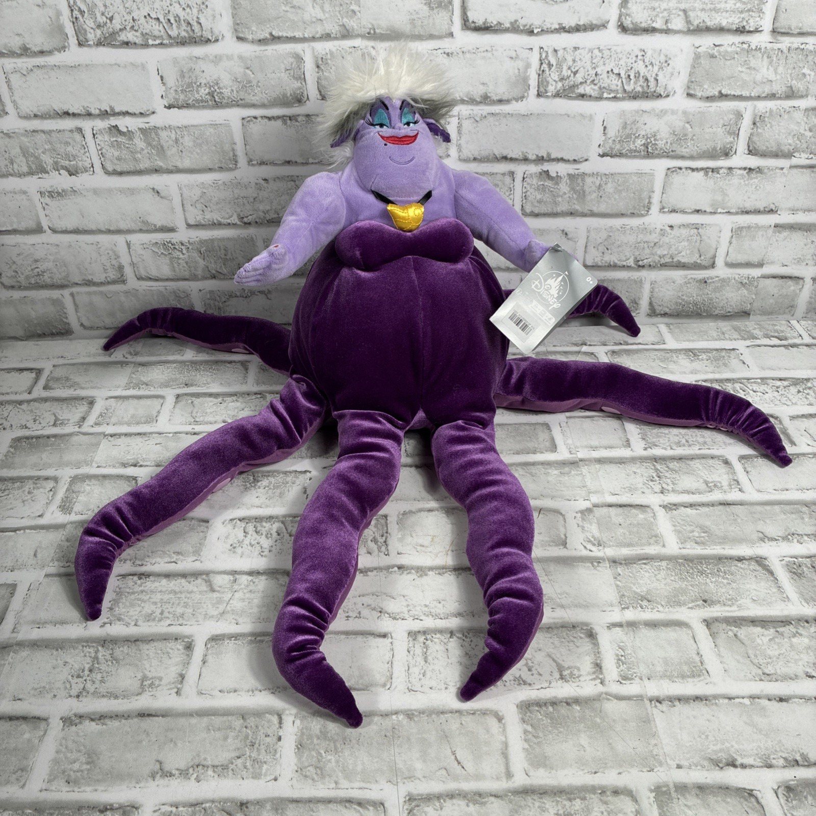 Disney Store URSULA Plush Doll The Little Mermaid 14'' Seated-24” Long NEW