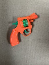 Ja-Ru Cap Gun Orange Ring WORKING Toy Revolver 8 Shots Pistol Snub Nose Bang Kid