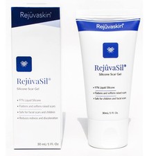 Rejuvaskin RejuvaSil Silicone Scar Gel, Scar Treatment for Surgical Scars, Burns