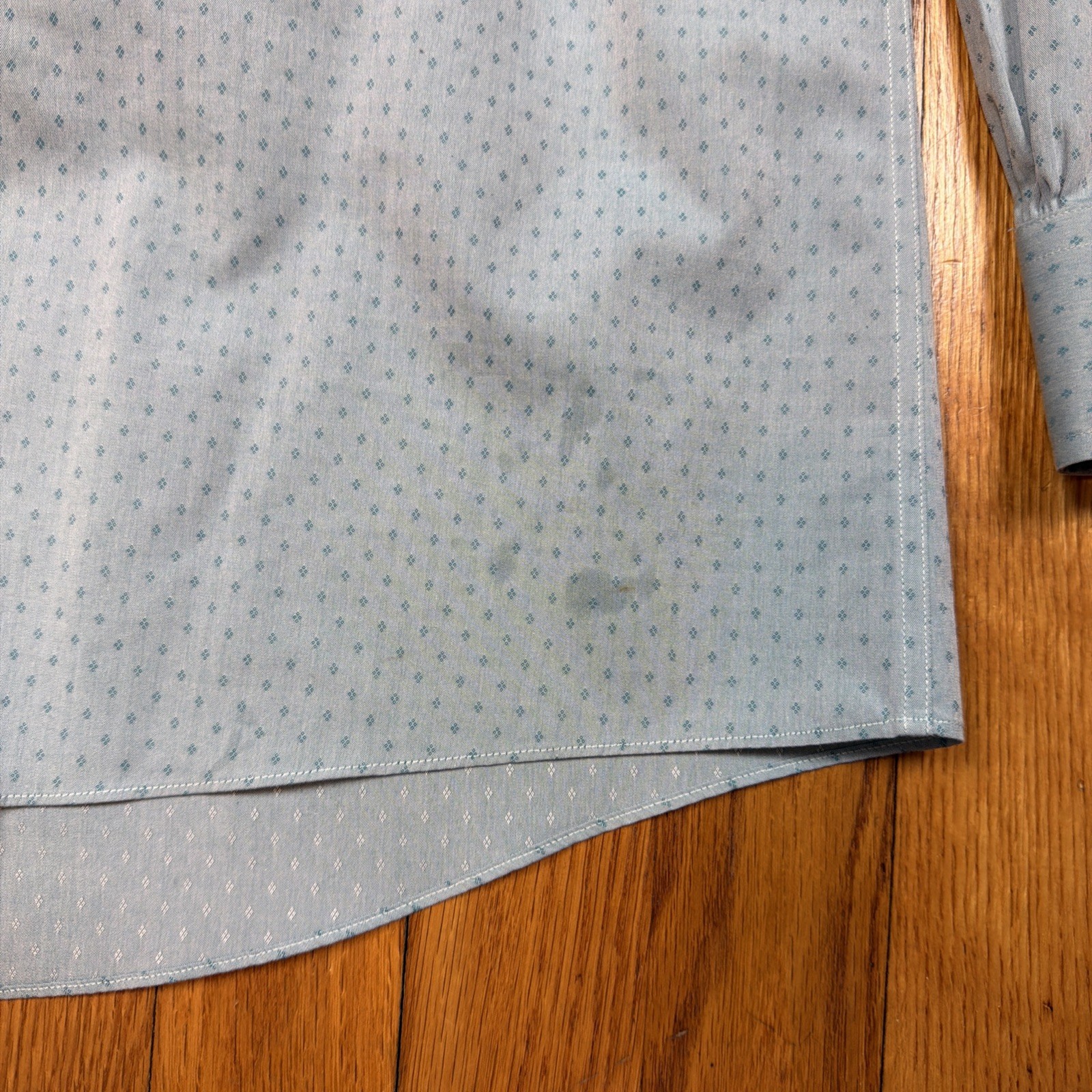 Brooks Brothers Regent Shirt Mens 16.5 4/5 Non Iron All Cotton Spread Blue thumbnail 5