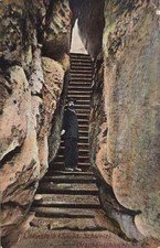 AK Sächsische Schweiz Lilienstein Drachenschlucht 1911