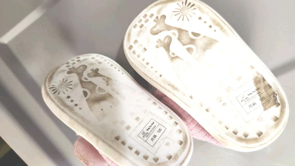 Девочка ясельного возраста розовый вельвет лапы печати туфли флис с подкладкой размер 25 - Изображение 3 из 3