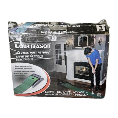#ad Indoor Putting Tour Mission Electric Put Return System 8 Foot Long 4 Balls C $70.00
