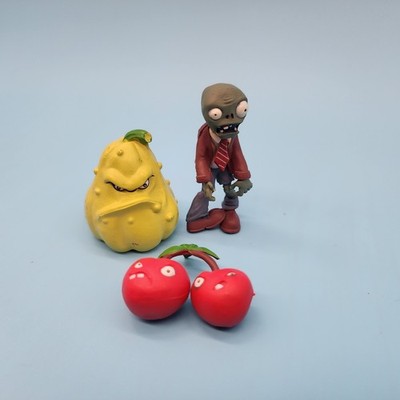 Plants VS Zombies Zombie Cherry Bomb Squash Figurines Electronic Arts
