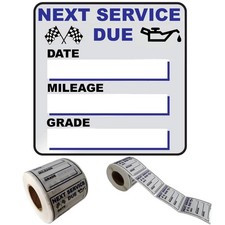 Oil Change Stickers, 300 Pcs 2 x 2 Inches Clear Oil Change Window Stickers fo...