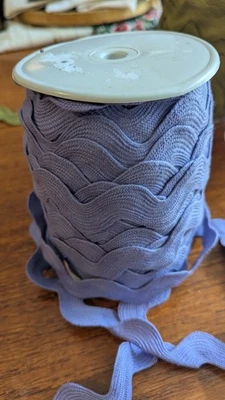 Vintage Spool Jumbo Ric Rac Lavender 60 yds Embellishment Trim - Image 1 of 4