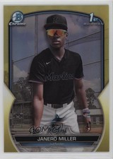 2023 Bowman Chrome Prospects Yellow Refractor 65/75 Janero Miller #BCP-184 1h9h