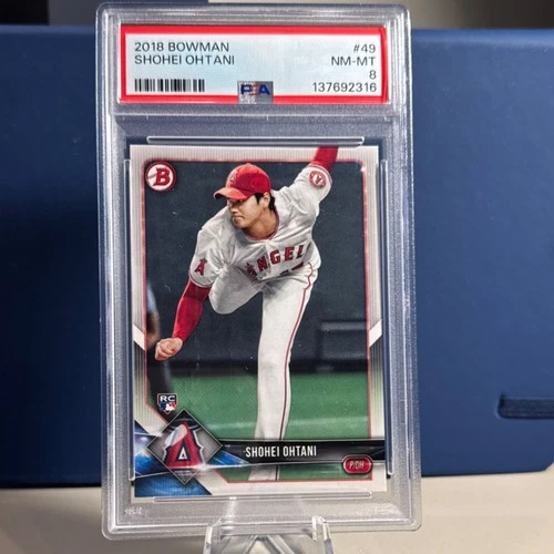 2018 Bowman Topps Shohei Ohtani #49 Rookie PSA 8 Los Angeles Angels Baseball
