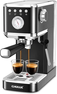 Slim Espresso Machine avec le Frère Lait, 20 Bar Pompe professionnelle italienne
