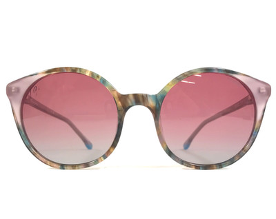 Champion Sunglasses WREN C02 Pink Tortoise Round Frames w/ Pink Gradient Lenses