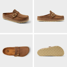 Women's Birkenstock Buckley Oiled Leather Clogs, Cognac, SIZE 38, Width M   