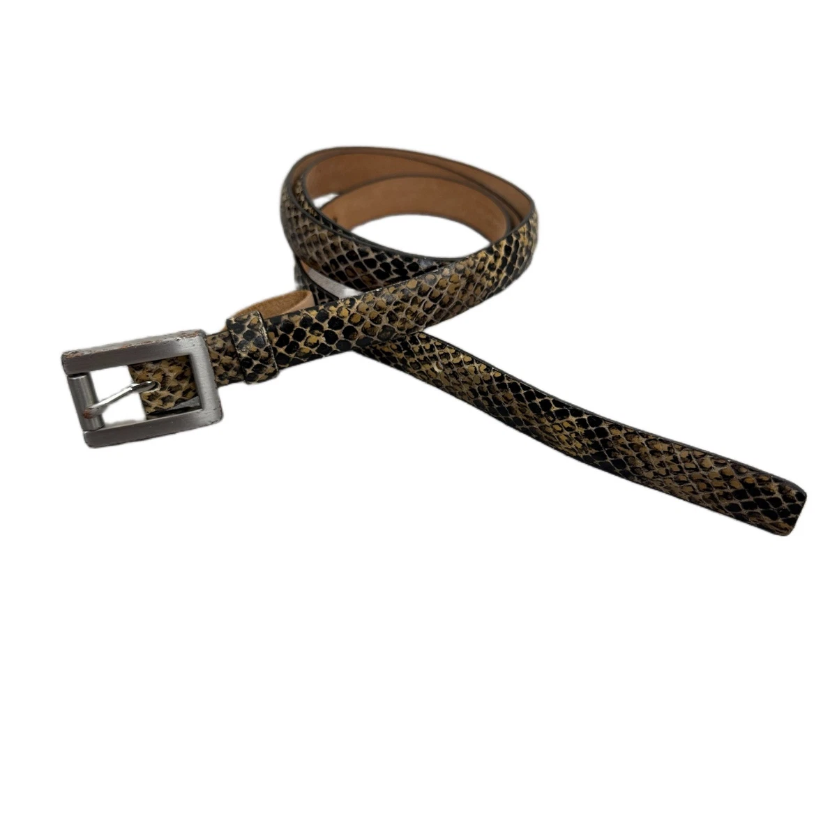 Banana Republic Dyed Calf Hair Faux Leather Brown Skinny Belt Animal Print XS‎ Madewell Inez Leopard Calf Hair Leather Belt (Women  main image 4
