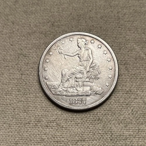 1877-S TRADE DOLLAR VF DETAILS PJ