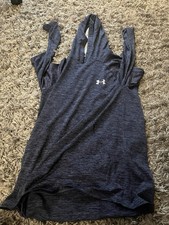 Under Armour Women's Sleeveless Pullover Hoodie Dark Gray Size M