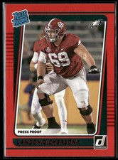 2021 Donruss #305 Landon Dickerson Press Proof Red