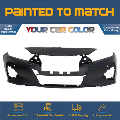 For 2019-2023 NISSAN MAXIMA Front Bumper PLAT/SR w/Park Snsrs w/Camera Painted