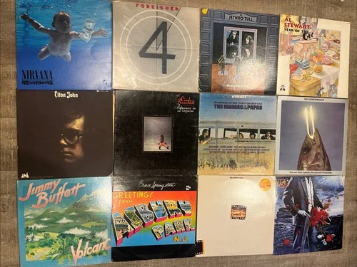 Lot Of 25 Rock Vinyls:Beatles,Nirvana,Grateful Dead/Mint,Jethro,JT,Foreigner,Yes