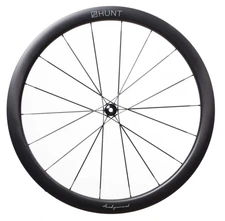 HUNT 44 Aerodynamicist UD Carbon Spoke Disc Tubeless FRONT Road Wheel 700c EZO
