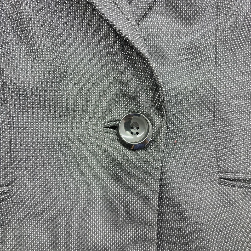 Blazer Classiques Entier Atelier para mujer 14 negro blanco moteado botón único Foto 2 de 4