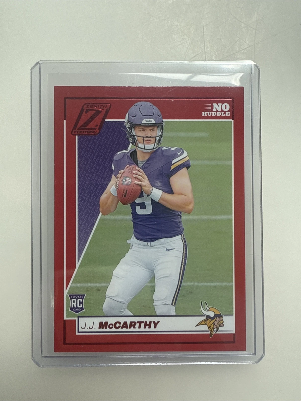 JJ McCarthy Panini Zenith #135 Autograph-No Huddle