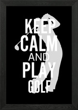 Golf Framed Wall Art Poster Canvas Print Picture