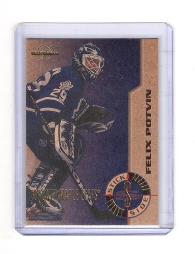 Felix Potvin #3 1995 Leaf Limited Stick Side card