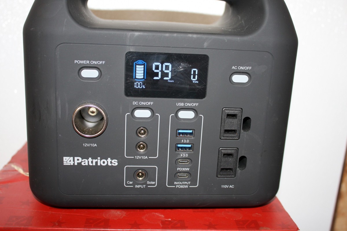 4Patriot Power Sidekick D320-299WH Power Bank Generator (Solar
