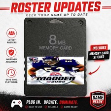 Madden 2005 Roster Updates PlayStation 2 PS2 Memory Card 100 Completed Save