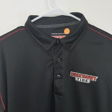Discount Tire Men s Large Black Long Sleeve Performance Uniform Polo Shirt