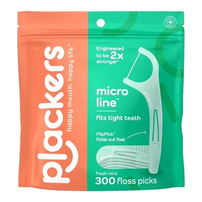 Dental Floss Picks Fresh Mint 300 Count Disposable Plackers Hygienic Pick