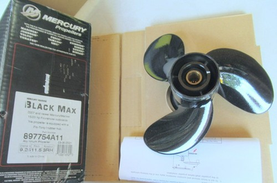 #ad #ad Mercury 897754A11 Black Max Propeller 9.25 X 11.5quot; OEM New Factory Boat Parts $138.64