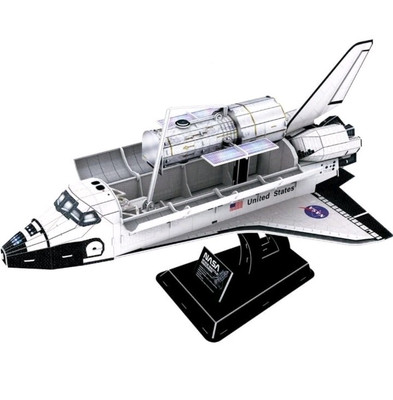 Nasa: Space Shuttle Discovery 3D Puzzle, 126 Piece - Cubic Fun 8+ Age New 