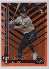 2025 Topps Update Holiday Orange & Black Foil Blaine Crim #US205 1i3j