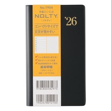 NOLTY Planner 2026 Weekly Pocket 2 Black 1904