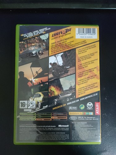 Driver 3 (Driv3r) - (Xbox, 2004) - PAL - Complete With Manual - Picture 2 of 6