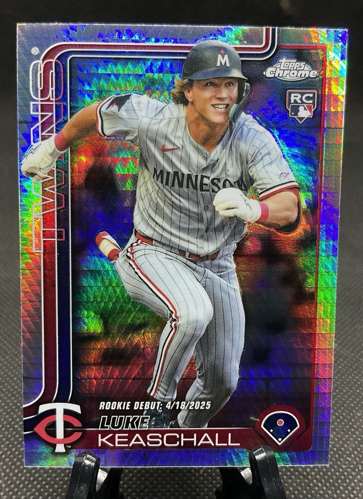 2025 Topps Chrome Update Prism Refractor #USC134 Luke Keaschall RC - Twins